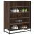 Pantofar, stejar maro, 75x38x97,5 cm, lemn prelucrat/metal GartenMobel Dekor