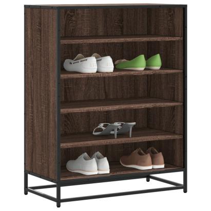 Pantofar, stejar maro, 75x38x97,5 cm, lemn prelucrat/metal GartenMobel Dekor
