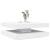 Măsuță cafea rotativă 360 grade, alb 90x90x34,5 cm GartenMobel Dekor