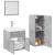 Set mobilier de baie, 3 piese, gri beton, lemn compozit GartenMobel Dekor