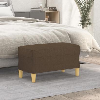 Bancă, maro, 70x35x41 cm, textil GartenMobel Dekor
