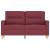 Canapea cu 2 locuri, roșu vin, 120 cm, material textil GartenMobel Dekor
