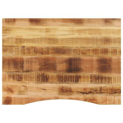 Blat birou cu decupaj curbat 110x80x2,5cm lemn masiv mango brut GartenMobel Dekor