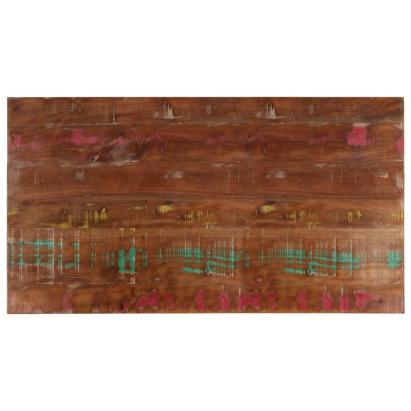 Blat de masă, 100x60x1,5cm, dreptunghiular, lemn masiv reciclat GartenMobel Dekor