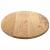 Blat de masă 120x60x2 cm lemn masiv de stejar oval GartenMobel Dekor