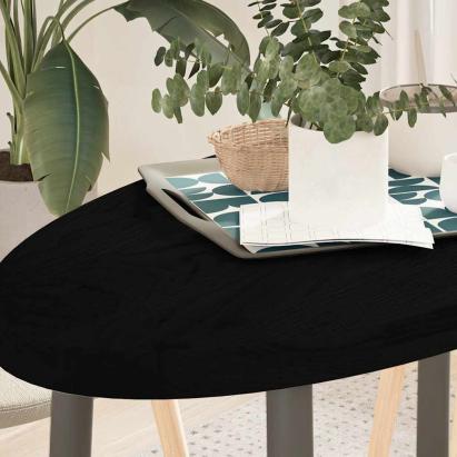 Blat de masă maro închis 100x50x4 cm lemn masiv de stejar oval GartenMobel Dekor