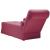 Șezlong cu șezlong și cotieră dreaptă Wine Red Velvet GartenMobel Dekor