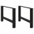 Picioare măsuță de cafea Negru 2 buc 70x(42-43) cm Oțel GartenMobel Dekor