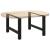 Picioare măsuță de cafea Negru 2 buc 70x(42-43) cm Oțel GartenMobel Dekor