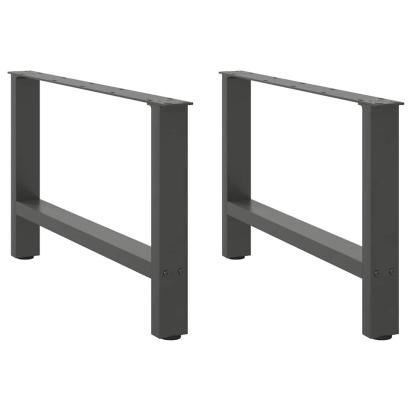 Picioare măsuță de cafea Antracit 2 buc 70x(42-43) cm Oțel GartenMobel Dekor
