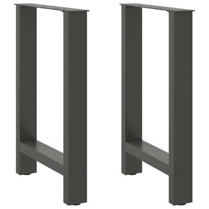 Picioare măsuță de cafea Antracit 2 buc 50x(72-73) cm Oțel GartenMobel Dekor