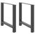 Picioare măsuță de cafea Antracit 2 buc 80x(72-73) cm Oțel GartenMobel Dekor