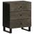 Noptiera neagra 50x33x62 cm lemn masiv de mango GartenMobel Dekor