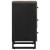 Noptiera neagra 50x33x62 cm lemn masiv de mango GartenMobel Dekor