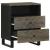 Noptiera neagra 50x33x62 cm lemn masiv de mango GartenMobel Dekor