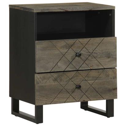Noptiera neagra 50x33x62 cm lemn masiv de mango GartenMobel Dekor