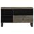 Dulap TV, negru, 80x33x46 cm, lemn masiv de mango GartenMobel Dekor