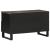 Dulap TV, negru, 80x33x46 cm, lemn masiv de mango GartenMobel Dekor