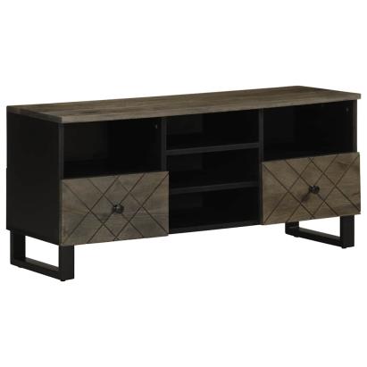 Comodă TV, negru, 100x33x46 cm, lemn masiv de mango GartenMobel Dekor