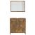 Set de mobilier de baie, stejar fumuriu, lemn prelucrat GartenMobel Dekor