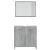 Set de mobilier de baie, gri sonoma, lemn prelucrat GartenMobel Dekor