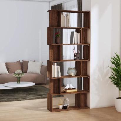 Bibliotecă/Separator, stejar maro, 80x24x192 cm, lemn prelucrat GartenMobel Dekor
