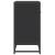 Noptiera neagra 60x31x60 cm lemn prelucrat si metal GartenMobel Dekor