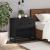 Noptiera neagra 60x31x60 cm lemn prelucrat si metal GartenMobel Dekor