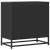 Noptiera neagra 60x31x60 cm lemn prelucrat si metal GartenMobel Dekor