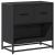 Noptiera neagra 60x31x60 cm lemn prelucrat si metal GartenMobel Dekor