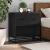 Noptiera neagra 60x31x60 cm lemn prelucrat si metal GartenMobel Dekor