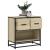 Noptiera din stejar Sonoma 60x31x60 cm lemn prelucrat si metal GartenMobel Dekor