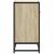 Noptiera din stejar Sonoma 60x31x60 cm lemn prelucrat si metal GartenMobel Dekor
