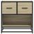 Noptiera din stejar Sonoma 60x31x60 cm lemn prelucrat si metal GartenMobel Dekor