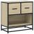 Noptiera din stejar Sonoma 60x31x60 cm lemn prelucrat si metal GartenMobel Dekor