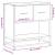 Noptiera din stejar Sonoma 60x31x60 cm lemn prelucrat si metal GartenMobel Dekor