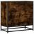 Noptiera stejar afumat 60x31x60 cm lemn prelucrat si metal GartenMobel Dekor