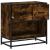 Noptiera stejar afumat 60x31x60 cm lemn prelucrat si metal GartenMobel Dekor