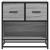Noptiera gri Sonoma 60x31x60 cm lemn prelucrat si metal GartenMobel Dekor