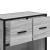Noptiera gri Sonoma 60x31x60 cm lemn prelucrat si metal GartenMobel Dekor