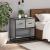 Noptiera gri Sonoma 60x31x60 cm lemn prelucrat si metal GartenMobel Dekor
