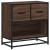 Noptiera stejar maro 60x31x60 cm lemn prelucrat si metal GartenMobel Dekor