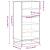 Pantofar, gri sonoma, 48x38x97,5 cm, lemn prelucrat GartenMobel Dekor