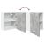 Dulap suspendat, gri beton, 50 x 31 x 60 cm, PAL GartenMobel Dekor
