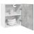 Dulap suspendat, gri beton, 50 x 31 x 60 cm, PAL GartenMobel Dekor