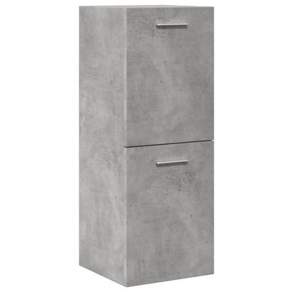 Dulap suspendat de baie, gri beton, 30x30x80 cm, lemn prelucrat GartenMobel Dekor