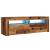 Dulap TV cu lumini LED lemn vechi 120x35x40 cm lemn prelucrat GartenMobel Dekor