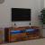 Dulap TV cu lumini LED lemn vechi 120x35x40 cm lemn prelucrat GartenMobel Dekor