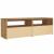 Dulap TV cu LED stejar artizanal 120x35x40 cm lemn prelucrat GartenMobel Dekor