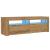 Dulap TV cu LED stejar artizanal 120x35x40 cm lemn prelucrat GartenMobel Dekor